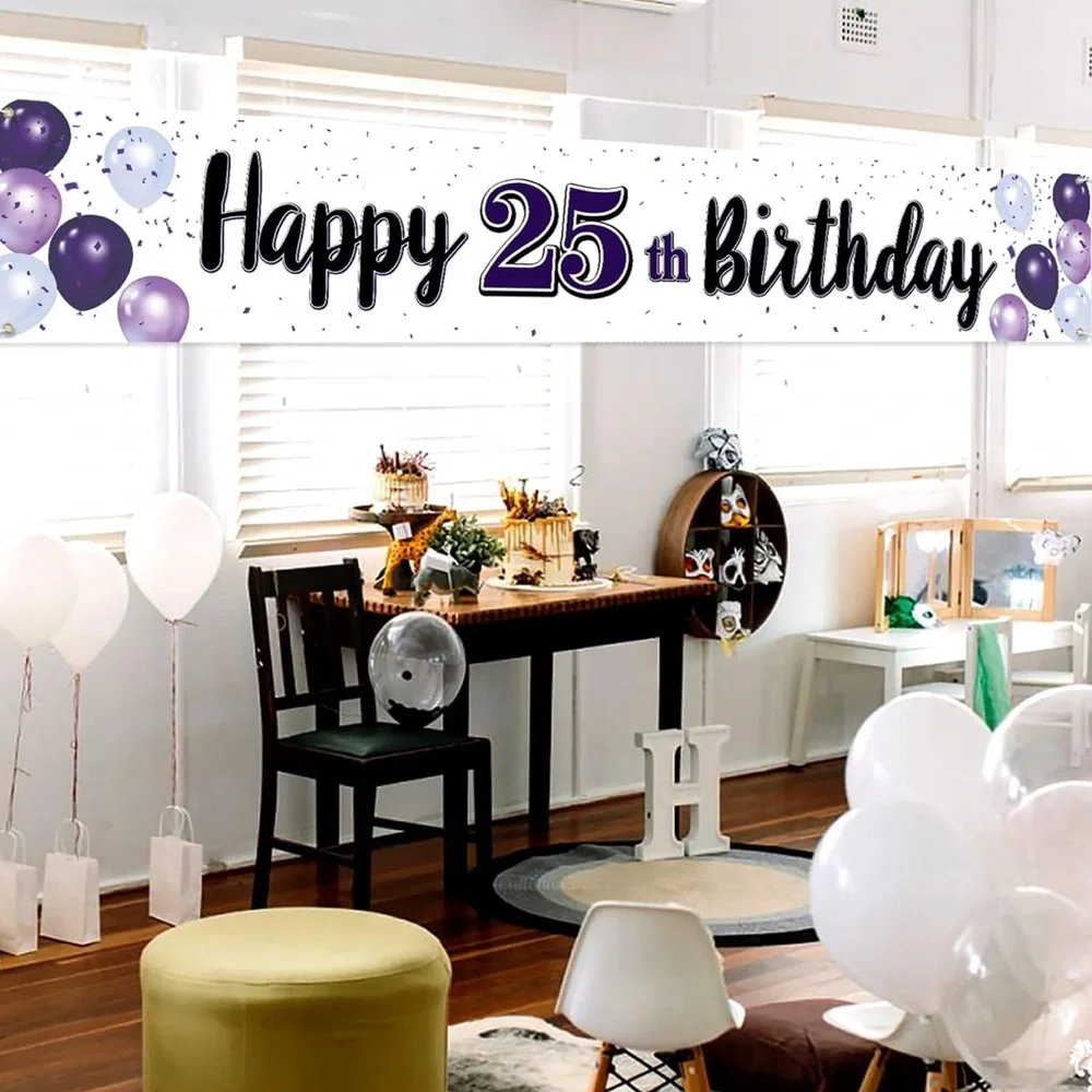 Happy 25th Birthday Banner